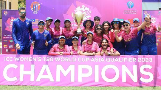 Historic Victory for UAE Girls in ICC Women’s T20 World Cup Asia Qualifier