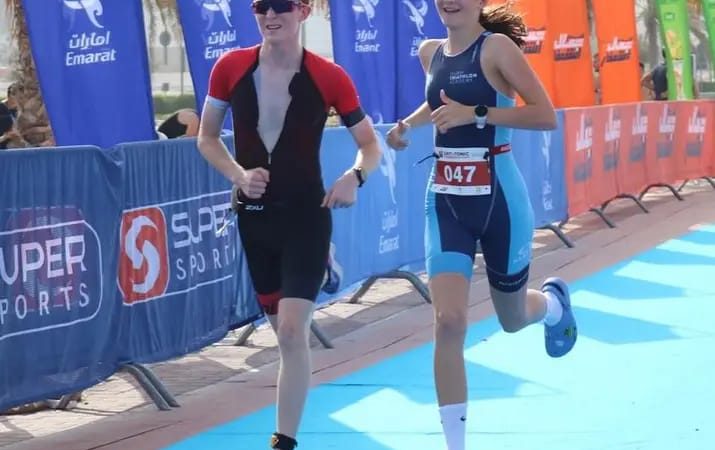 Dubai siblings set new world record for triathlon while carrying a person