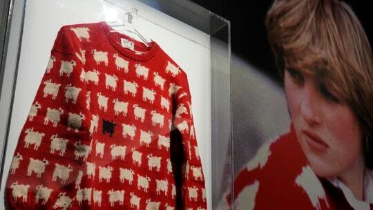 Princess Diana’s Iconic Sheep Sweater Sets Auction Record, Sells for $1.1 Million