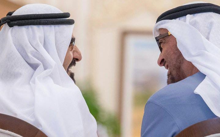 Viral photo of UAE President, Dubai Ruler sharing a light moment will make your day.