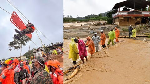 മുണ്ടക്കൈയിൽ രക്ഷാപ്രവർത്തനം ആരംഭിച്ചു; വീടുകൾ പൊളിച്ചുമാറ്റി പരിശോധന