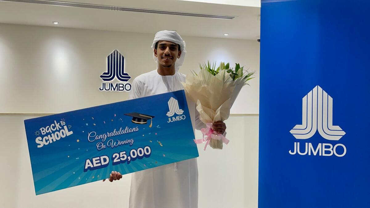 Emirati Student Wins Dh25,000 in Jumbo Electronics’ Back-to-School Draw